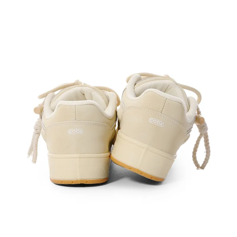 Cob Wear-resistant And Lightweight Low-Top Skateboard Shoes Women's Yellow-4
