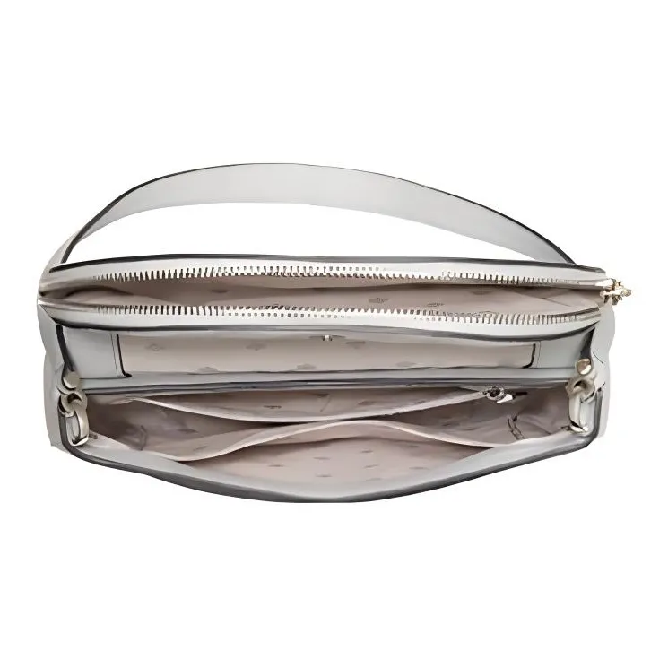 Kate Spade Leila Leather Shoulder Bag, Crossbody Bag Medium Size Women's White-3