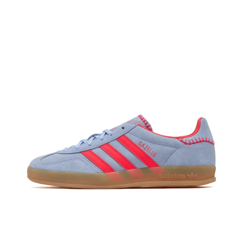 Adidas Originals GAZELLE INDOOR Abrasion Resistant Low Top Skateboard Shoes Women's Blue-0