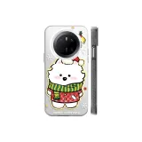 Transparent White-Christmas Samoyed