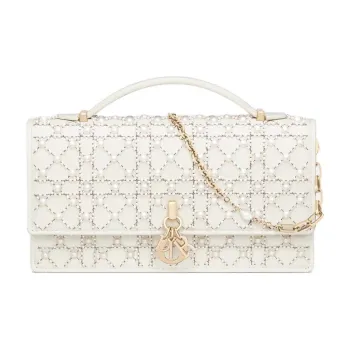 DIOR My Dior Calfskin Shoulder Bag, Crossbody Bag, Handbag Mini Women's Latte