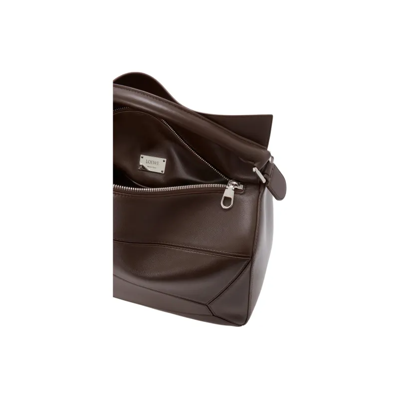 LOEWE Sheepskin Shoulder Bag, Crossbody Bag, Handbag Tubas Women's Brownie Dark Brown-6