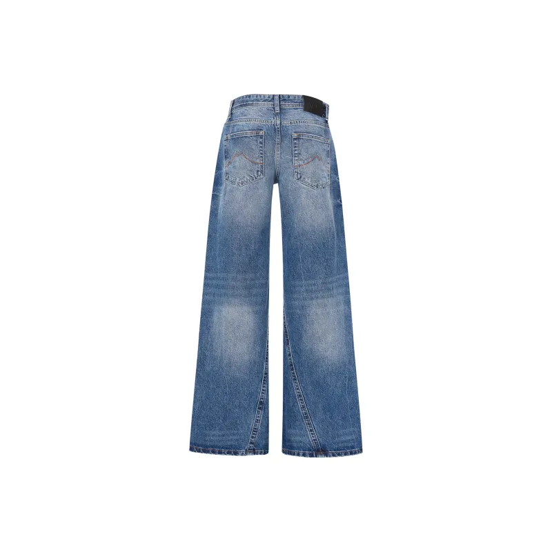 Wen Shan Jeans Women's Vintage Blue-2
