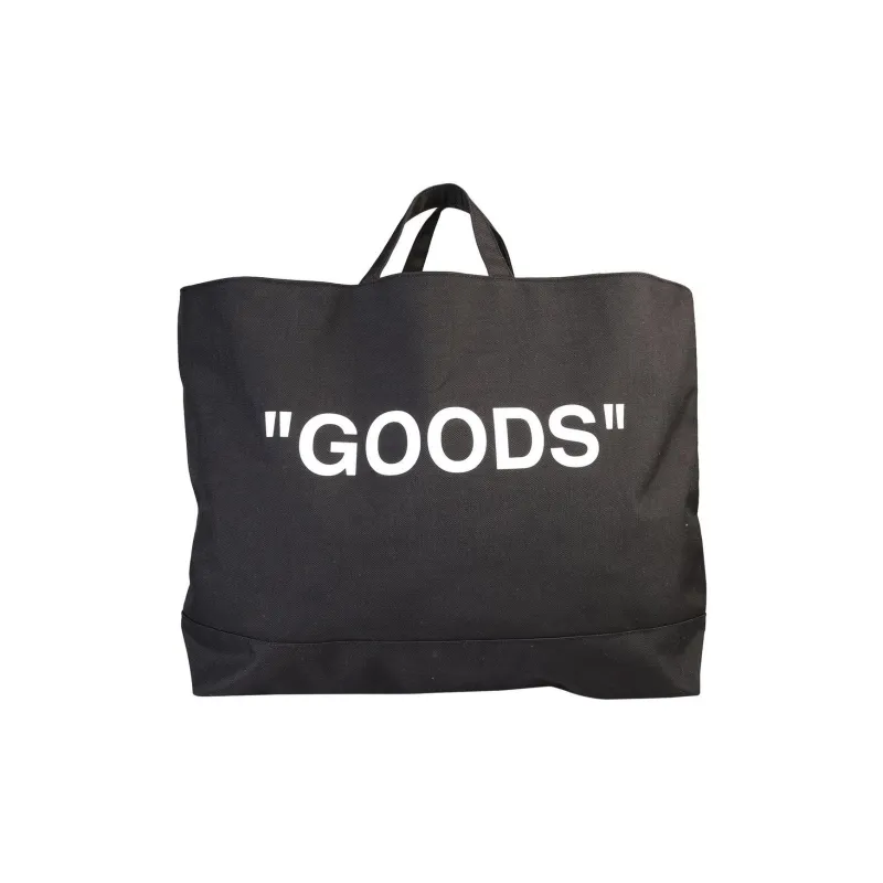 OFF-WHITE Polyester Tote Bag Shopping Bag Crossbody Handbag Unisex Black White-2