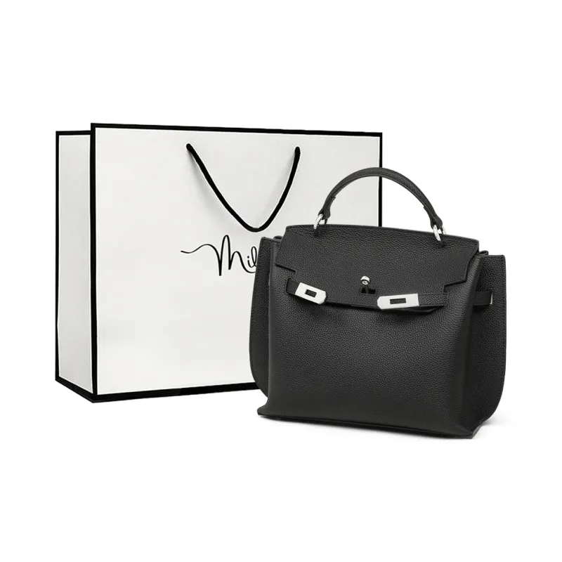 MILLIE'S Cow Leather Birkin Bag Shoulder Bag Crossbody Bag Handbag Regular Women's Multicolor-6