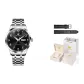 Silver Black[Leather Strap+Box]