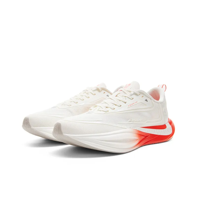 PEAK 2nd Breath 2.0 Cushioning, Breathable, Anti Rollover Low Top Casual Running Shoes Men's Milk White Orange-2