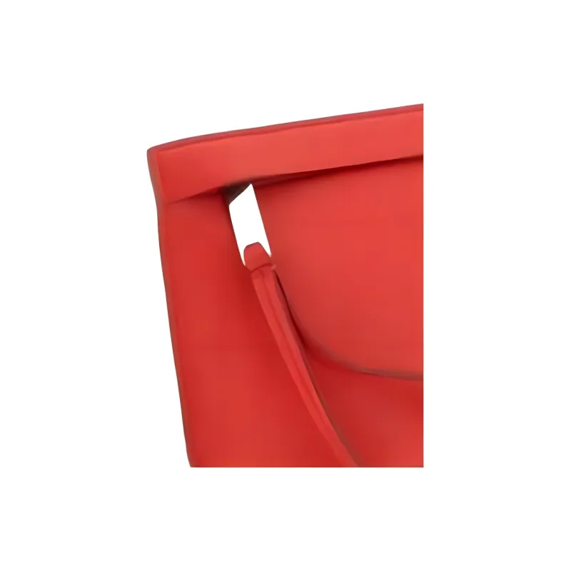 FERRAGAMO Grained Cow Leather Clutch Men's Red-4