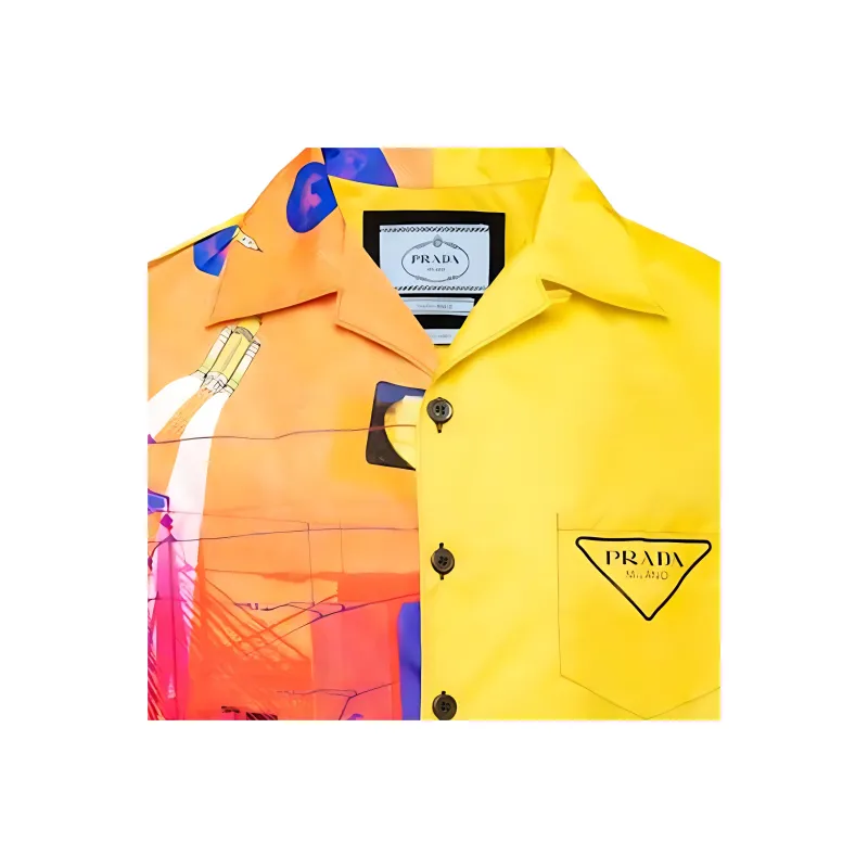 PRADA Double Match Re Nylon Shirt-2