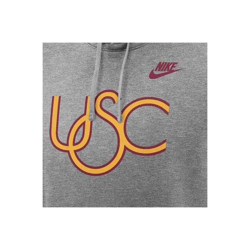 Nike Usc Trojans Legacy Club Primary Logo Men's Nike College Pullover Hoodie-2