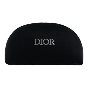 DIOR Black Semi Circle Velvet Storage Bags Portable