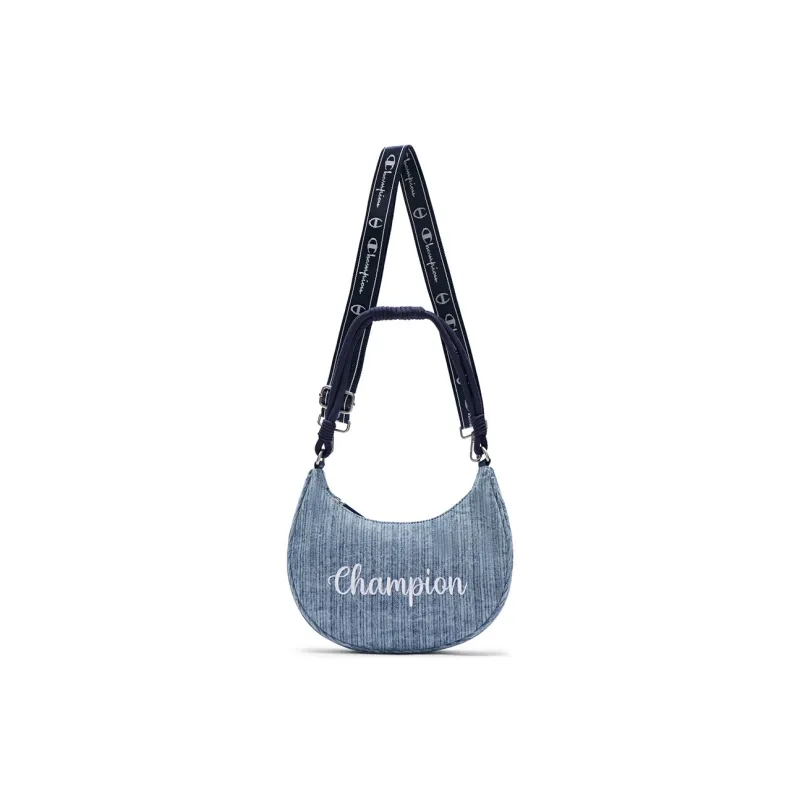 Champion Fabric Crossbody Bag Regular Unisex Pitch Black/Light Blue/Black/Ecru/Silver White 25/Plaid Denim 25-0