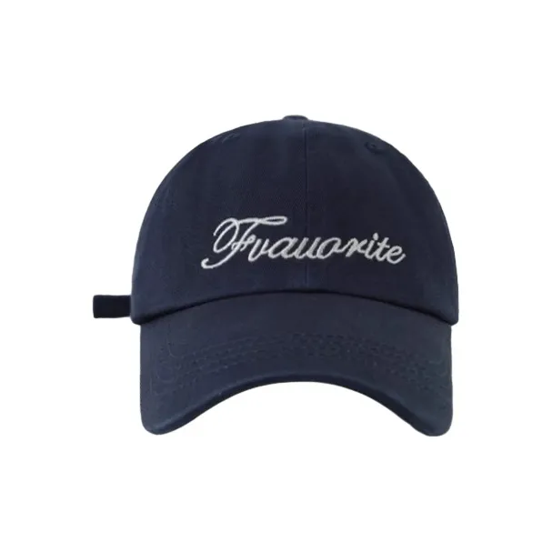 FREE RABBITⅡ Korean Style Trendy Letter Embroidery Accentuates Face Baseball Caps Unisex-6