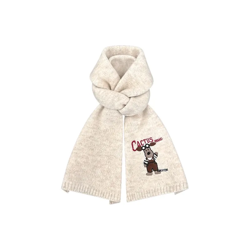 STUFFER Contains Wool Knit Scarves Unisex-1