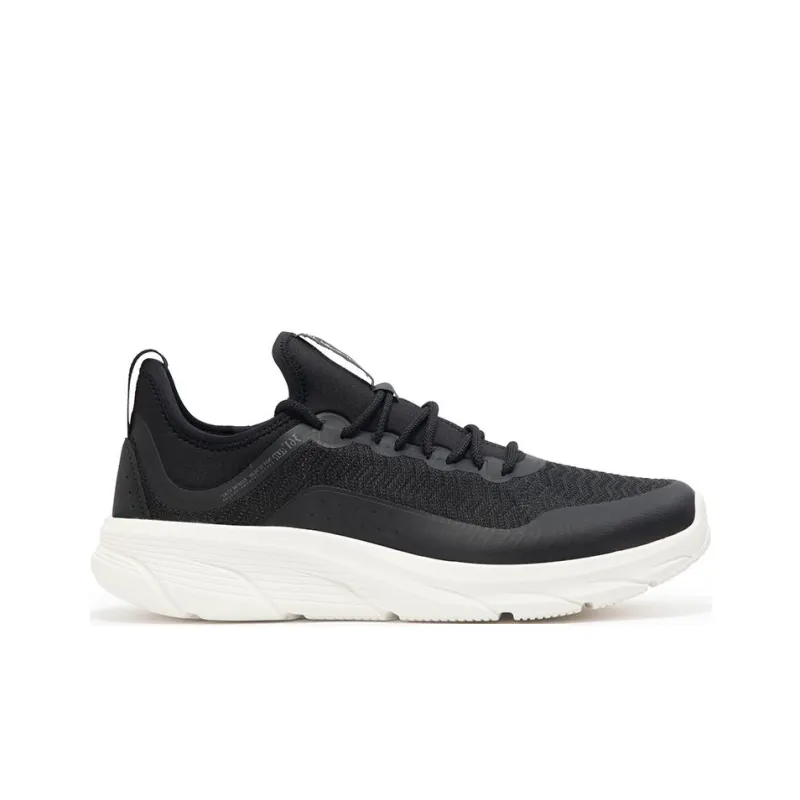 361° Anti Slip Wear Resistant Low Top Running Shoes Men's Black White-1