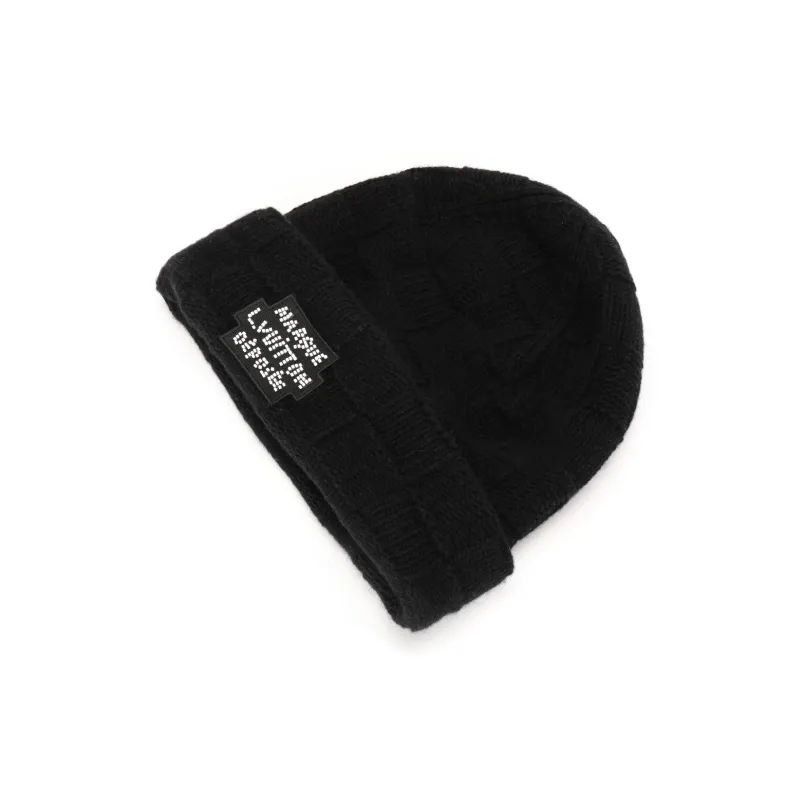 LOUIS VUITTON Wool Beanies Men's Black-2