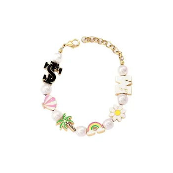 STK SMALL TOWN KID Copper+Glass Beads+Low Temperature Enamel Bracelets Unisex