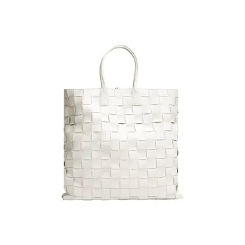 Bottega Veneta CABAT Lambskin Tote Bag, Shopping Bag, Handbag Extra Large Women's White