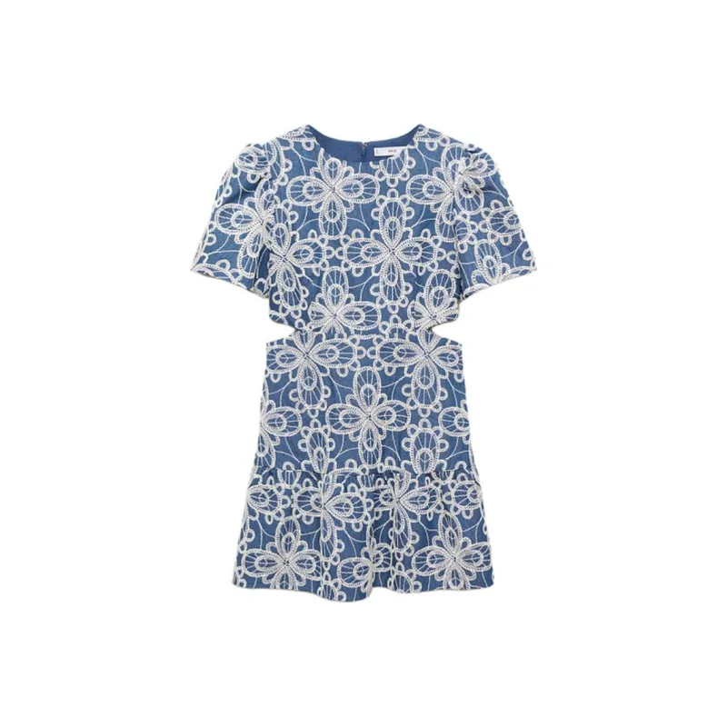 MANGO Short Sleeved Dress Women's-0
