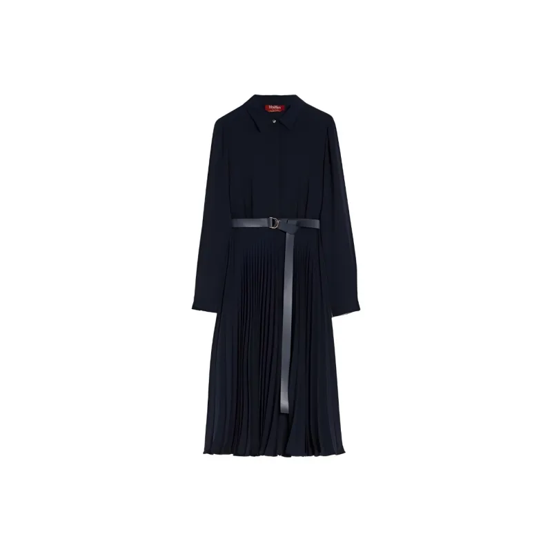 MaxMara Long-Sleeved Dresses Women's Navy-0