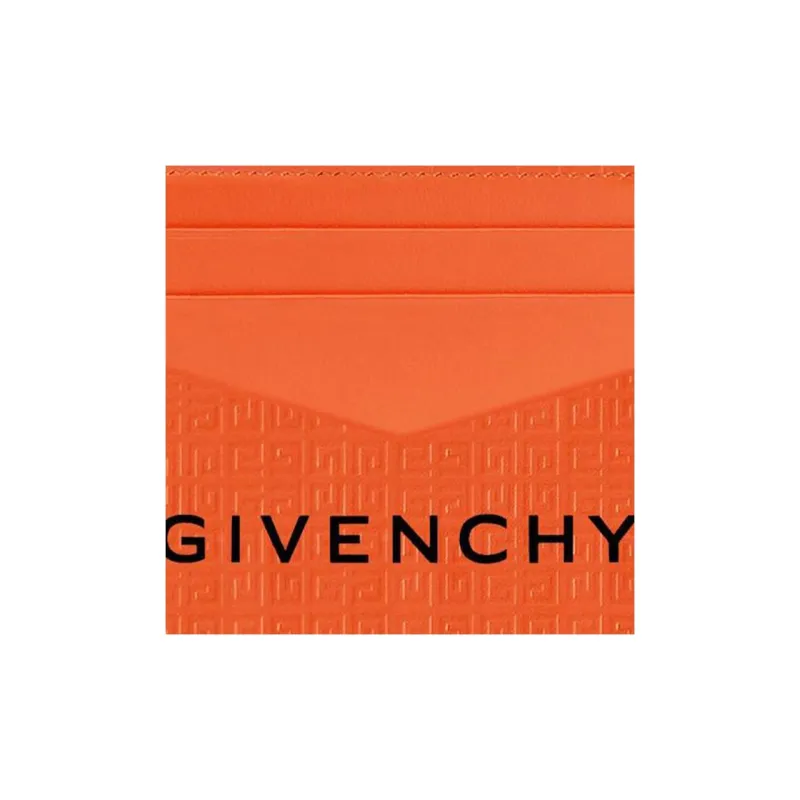 Givenchy 4G Calfskin Card Holder Card Holder Men's Orange-2