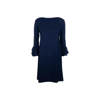 CHIARA BONI La Petite Robe SS25 Long Sleeved Dress Women's Midnight Blue