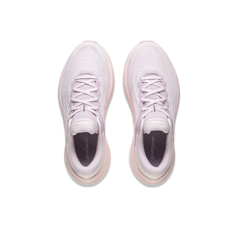 LiNing Yueying 5 Cushioning And Breathable Low Top Sprint Running Shoes Women's Plain Purple Pink-3