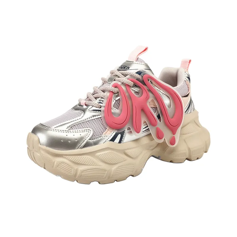 ORD Anti-Slip And Wear-Resistant Lightweight Low-Top Chunky Sneakers Women's-2