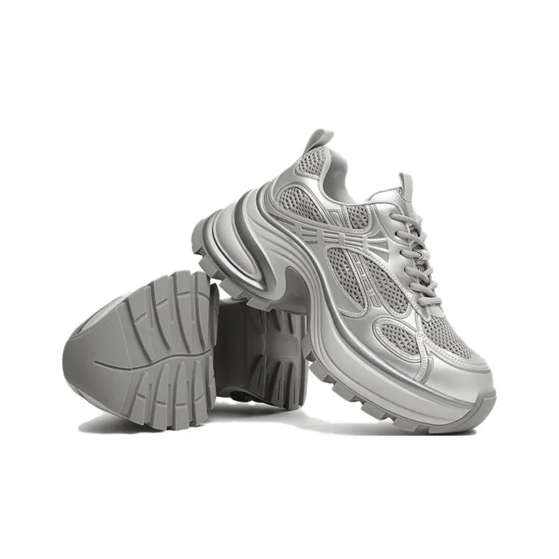 Tata Interstellar Galaxy Cushioning, Lightweight, Breathable Low Top Chunky Sneakers Women's-4