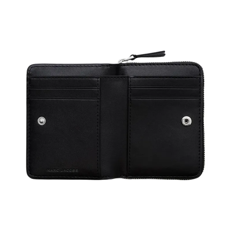 MARC JACOBS Eggstone Grain Leather Wallet Mini Women's Leopard-3