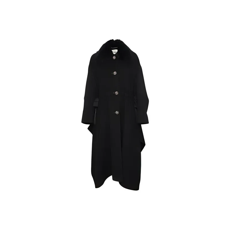 FENDI Long Sleeved Dress Women's Black-0