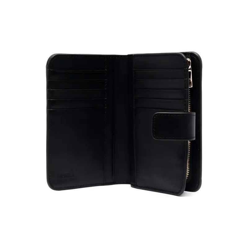 Furla Calfskin Card Holder, Wallet Women's Black-2