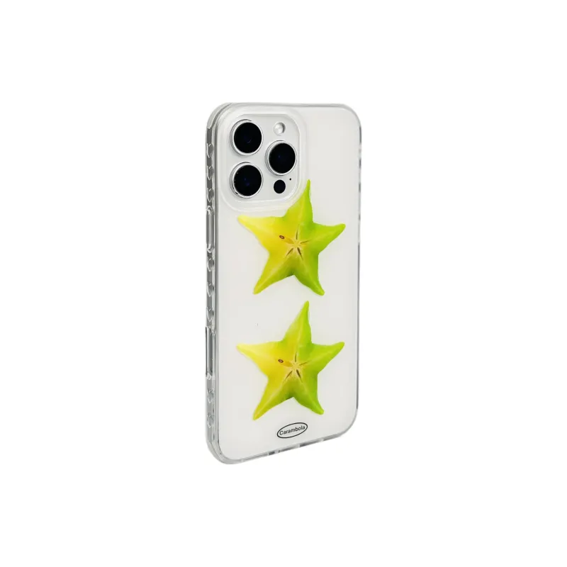 Wei Xin Acrylic Material Two Pieces Of Starfruit Phone Cases Compatible With IPhone 16/15 Pro Max/Apple 13/14 Pro/Max-1