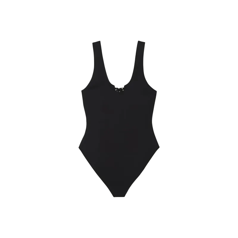 SAINT LAURENT Saharienne Braid Detailed Swimsuit-3