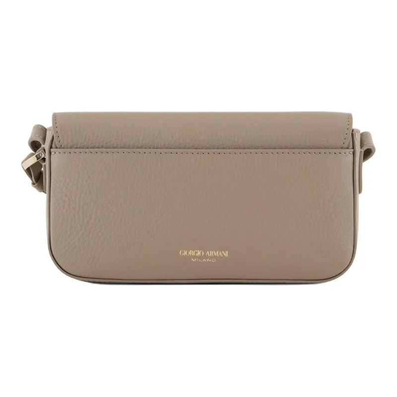 AMANI Grained Calfskin Shoulder Bag Regular Women's Light Umber-2