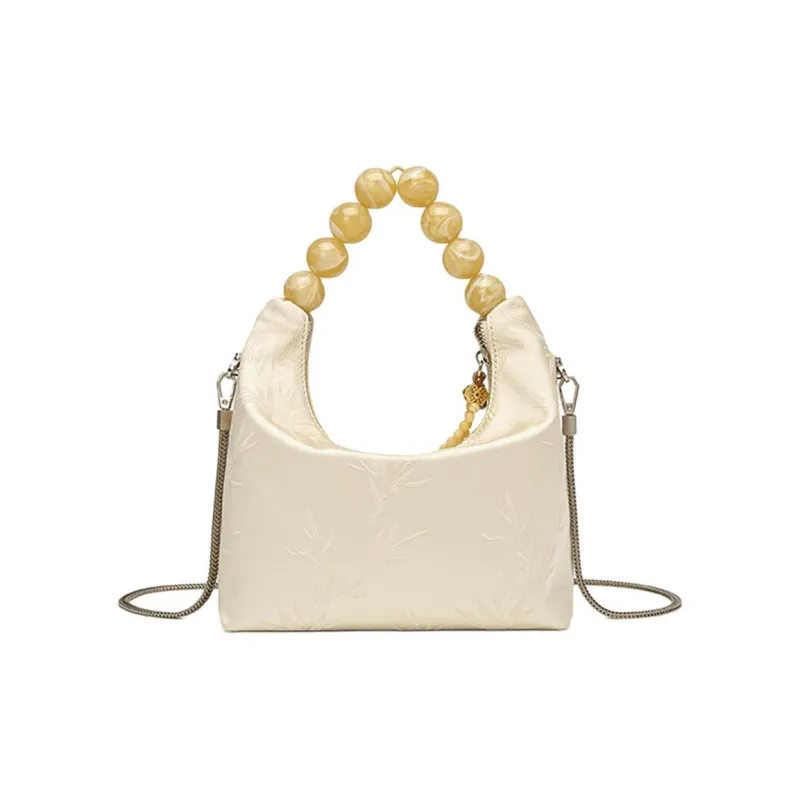 DAPHNE Fabric Handbag Women's Ecru-4