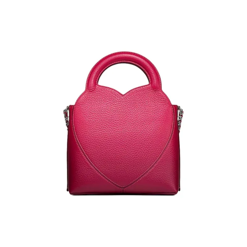 TIFFANY & CO. Return To Tiffany Collection Taurillon Leather Tote Bag, Shopping Bag, Handbag Mini Women's Red-3