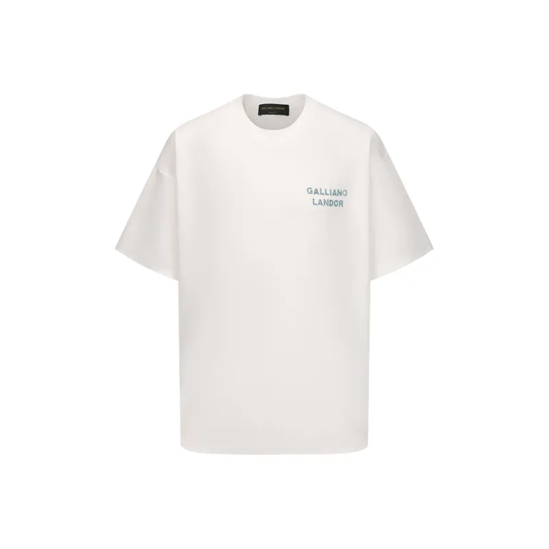 GALLIANO LANDOR T Shirts Unisex White-0