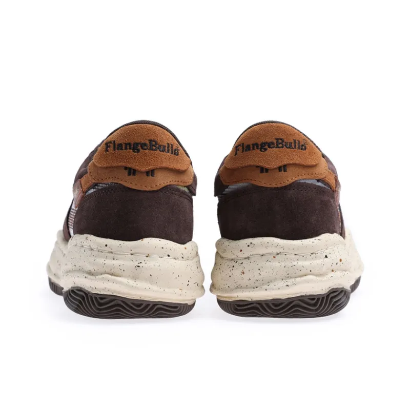 Flange Bullo Cushioned Wear Resistant Lightweight Low Top Skateboard Shoes Unisex Coffee Brown-6