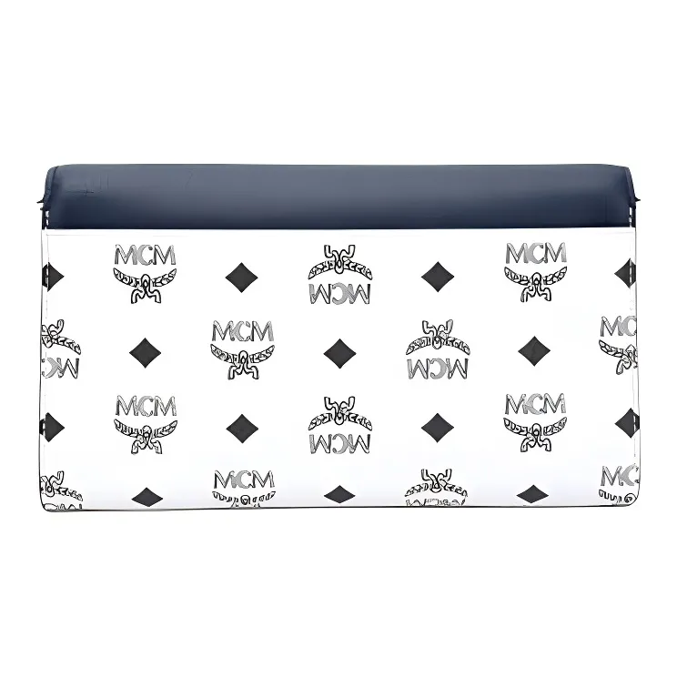 MCM Patricia Visetos Leather Wallet, Crossbody Bag Women's White-3