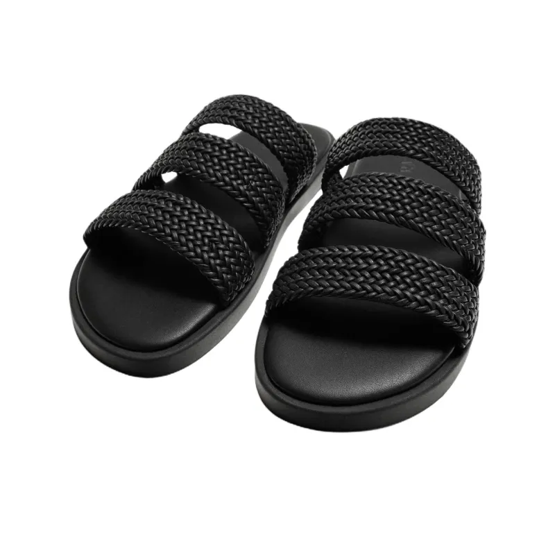 ZARA Abrasion Resistant Slide Slippers Men's Black-2