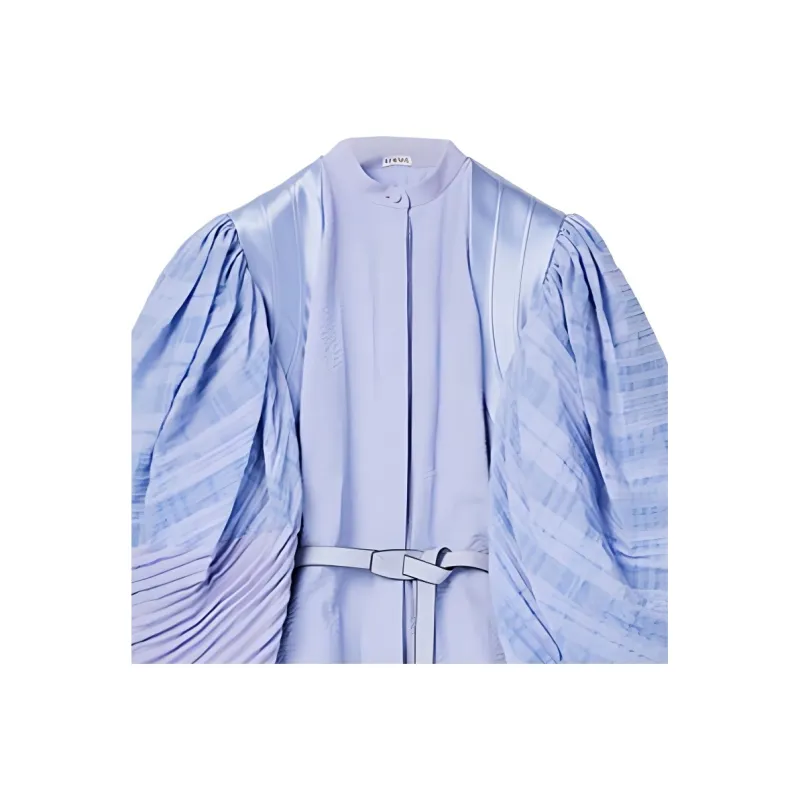 LOEWE Long Sleeved Dresses Women's Smoky Blue-3