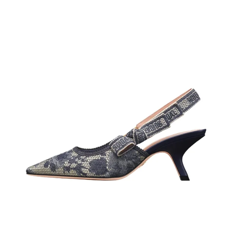 DIOR J'Adior Slim Heel High Heels 6.5cm Women's Blue-0