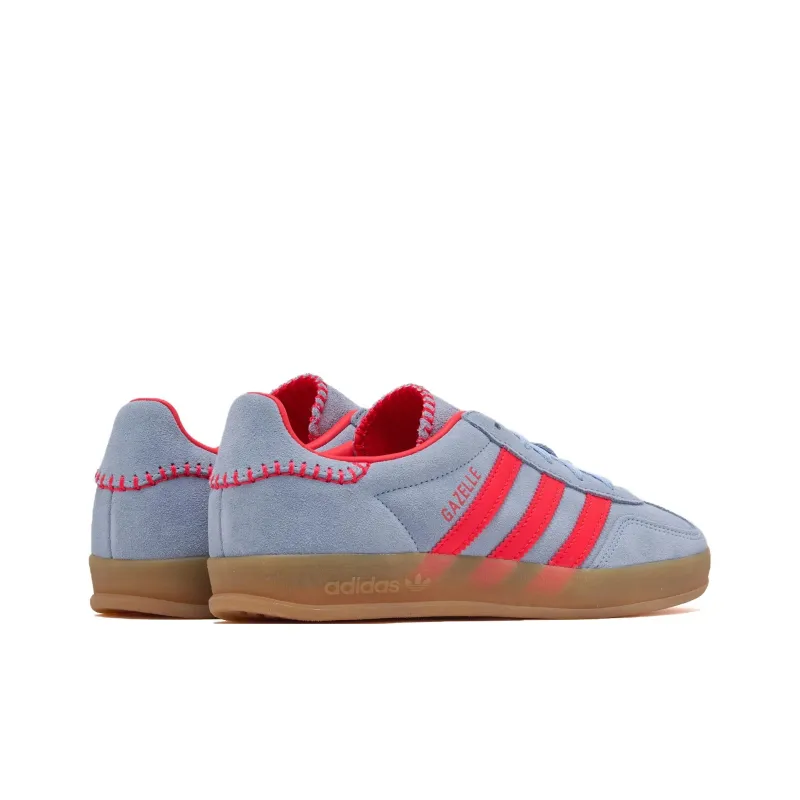 Adidas Originals GAZELLE INDOOR Abrasion Resistant Low Top Skateboard Shoes Women's Blue-3