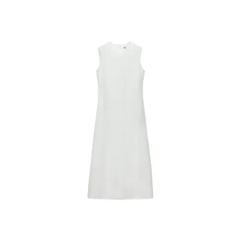 ZARA ZW Series Sleeveless Dress Women's White