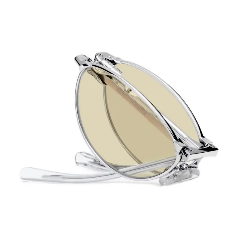 GENTLE MONSTER Metal Oval Sunglasses Unisex Silver-3
