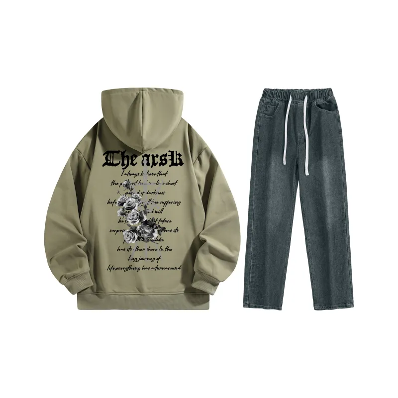A.X.S.K Sweatshirt Sets Unisex-266