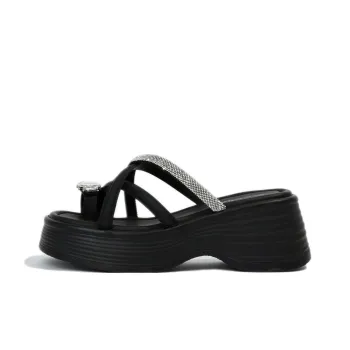 Shoe Lady Rhinestone Abrasion Resistant Quick Dry Slide Slippers Women's
