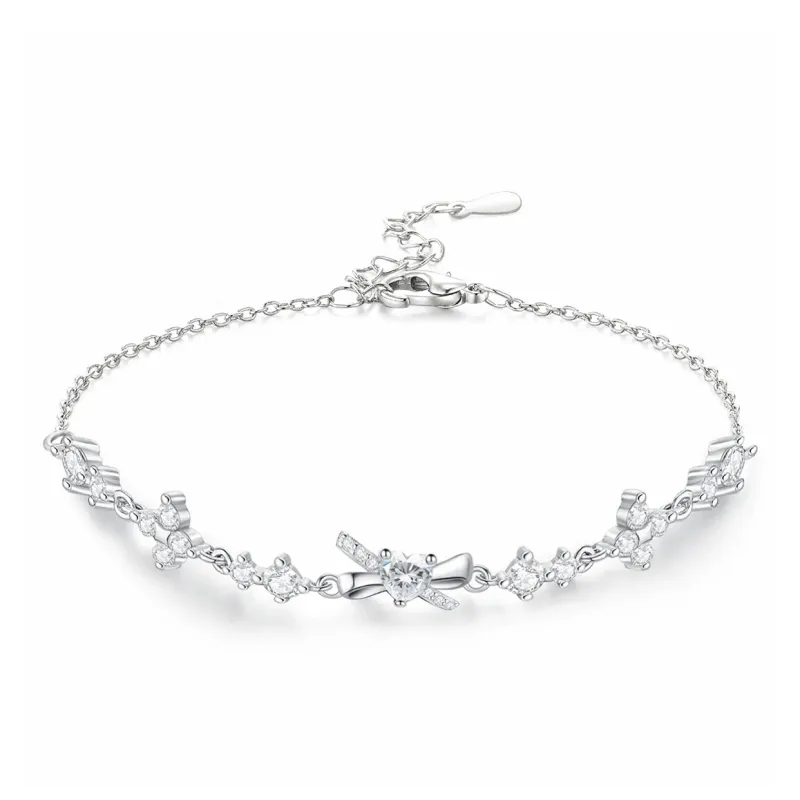 WINY 925 Sterling Silver Adjustable Bracelet Women's Silver-0