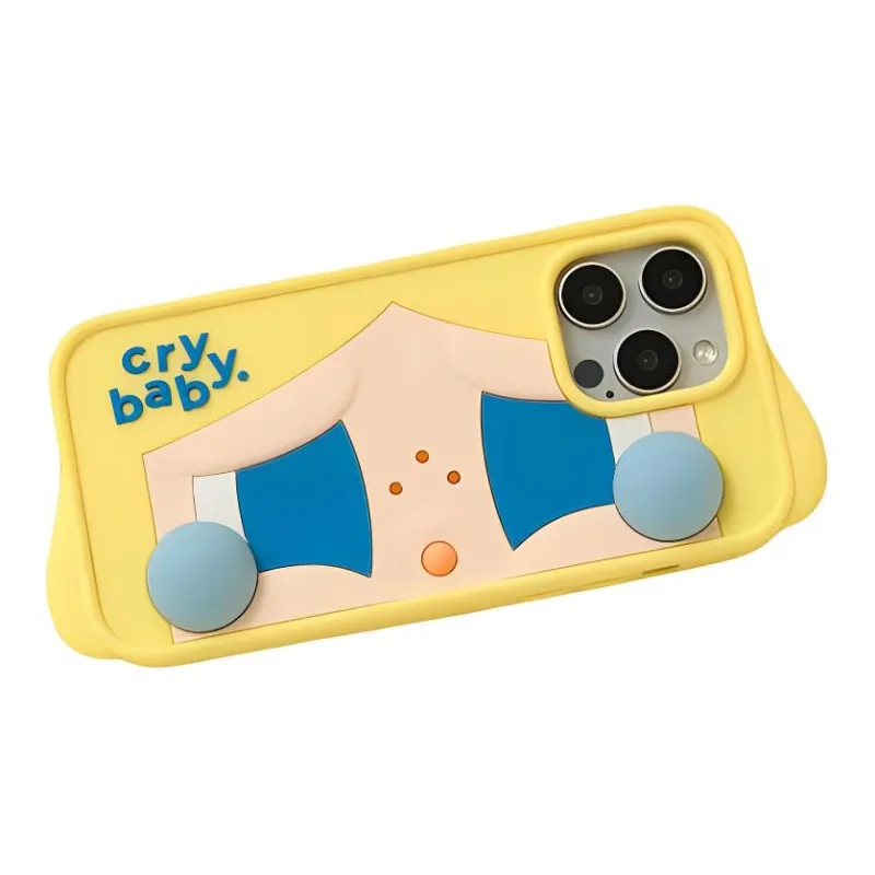 POP MART Silicone Material Cute Phone Cases Compatibility With IPhone 15 Pro Max/14 Pro Max Cute Style-2